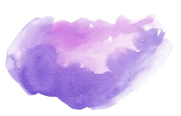 紫色の水彩画の手描きイラスト — ストック写真