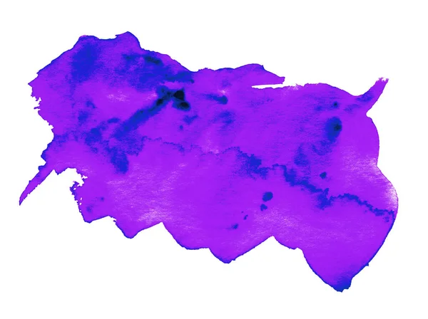 紫色の水彩画の手描きイラスト — ストック写真