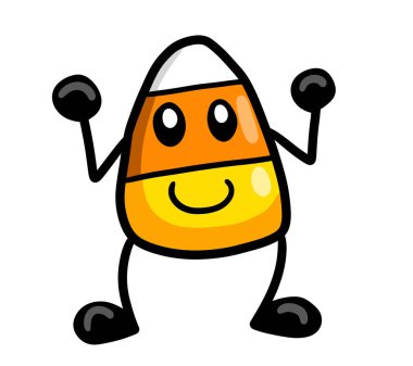 Şekerli mısırın dijital çizimi.