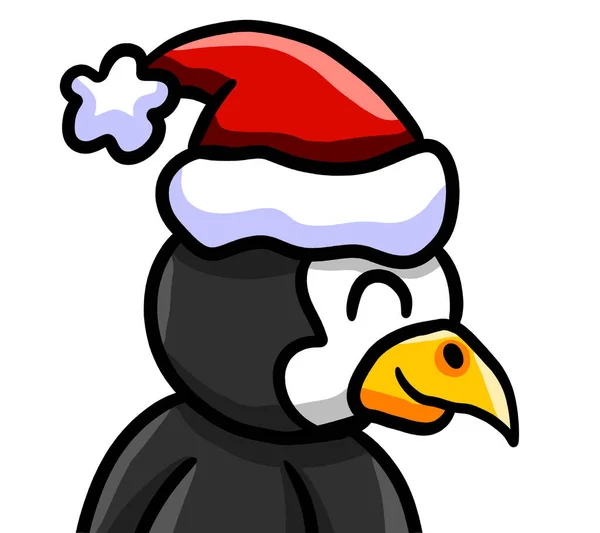 Digital Illustration Christmas Penguin — Stock Photo, Image