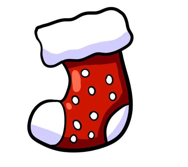 Ψηφιακή Απεικόνιση Χριστουγεννιάτικης Κάλτσας — Φωτογραφία Αρχείου