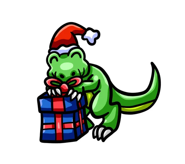 Ψηφιακή Απεικόνιση Ενός Ευτυχισμένου Χριστουγεννιάτικου Rex — Φωτογραφία Αρχείου