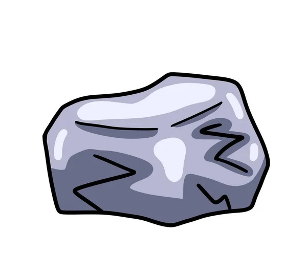 漫画のデジタルイラスト大きな灰色の岩 — ストック写真