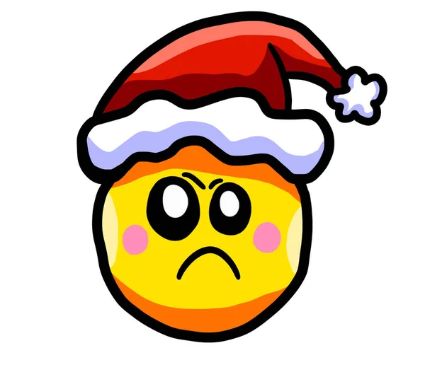 Digital Illustration Christmas Emoticon — Stock Photo, Image