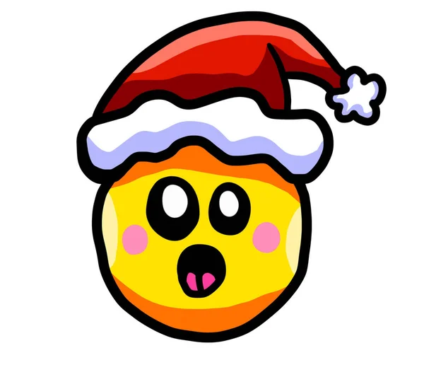 Digital Illustration Christmas Emoticon — Stock Photo, Image