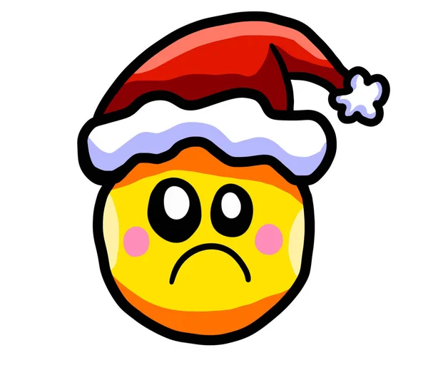 Ilustração Digital Emoticon Natal — Fotografia de Stock