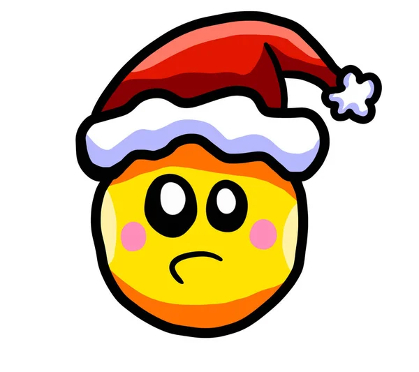 Digitální Ilustrace Vánoční Emotikony — Stock fotografie