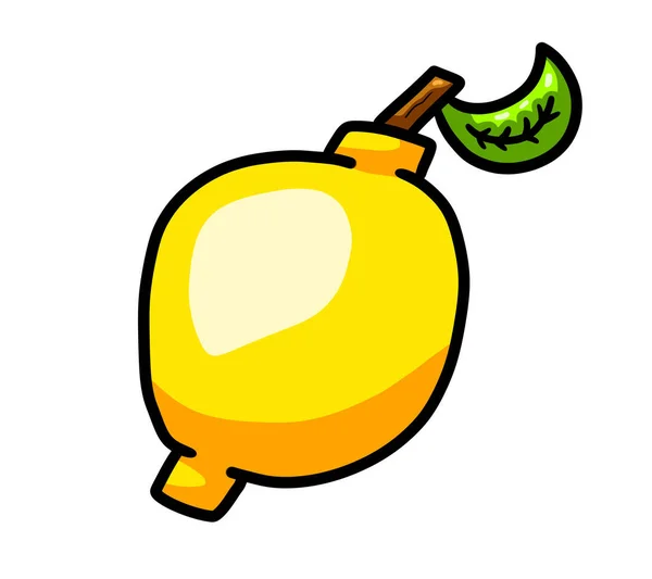 Digital Illustration Cartoon Yummy Lemon — Foto de Stock