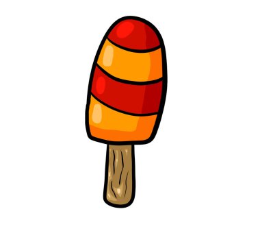 Digital illustration of an ice cream