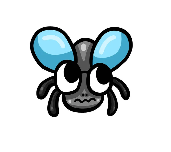 Digital illustration of a adorable fly