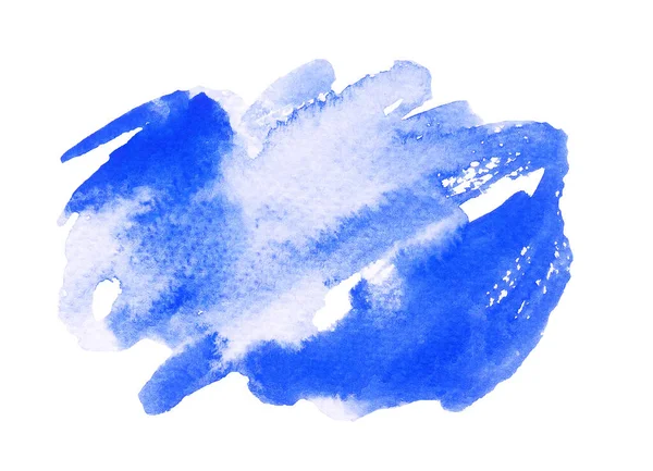青い水彩の手作りイラスト — ストック写真