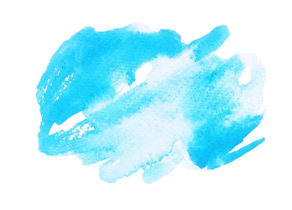 Ręcznie Robiona Ilustracja Niebieskiego Akwarela — Zdjęcie stockowe