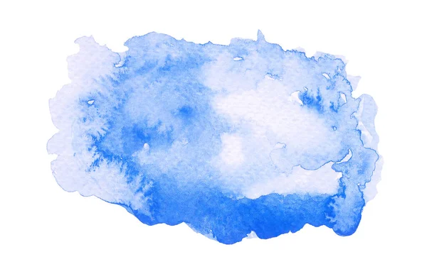 青い水彩の手作りイラスト ストック写真
