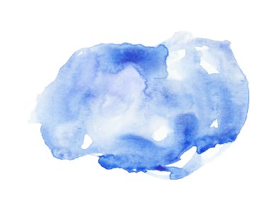 Mavi suluboya el yapımı.