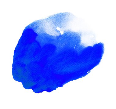 Mavi suluboya el yapımı.