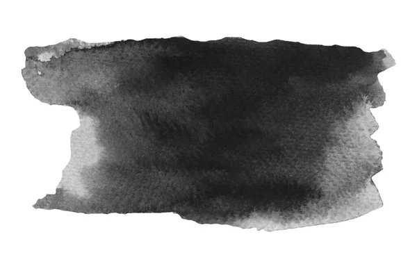 Ілюстрація Чорного Акварелі Ручної Роботи — стокове фото