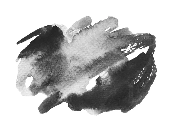 Χειροποίητη Απεικόνιση Μαύρου Υδατοχρώματος — Φωτογραφία Αρχείου