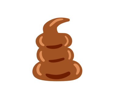 Digital illustration of a stinky poop
