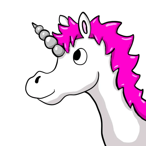 Ilustración Digital Unicornio — Foto de Stock