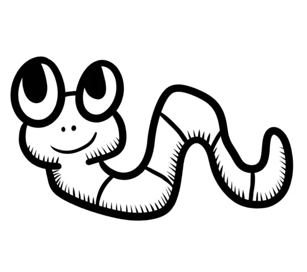 Digitale Illustratie Van Een Worm Doodle — Stockfoto