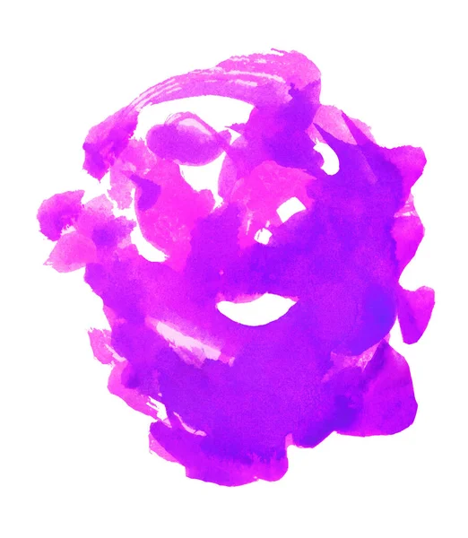 Illustration Main Aquarelle Violette — Photo