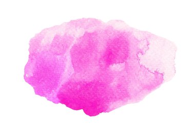 Handmade illustration of pink watercolor