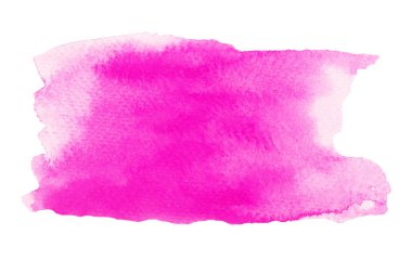 Handmade illustration of pink watercolor