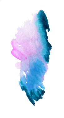 Mavi suluboya el yapımı.