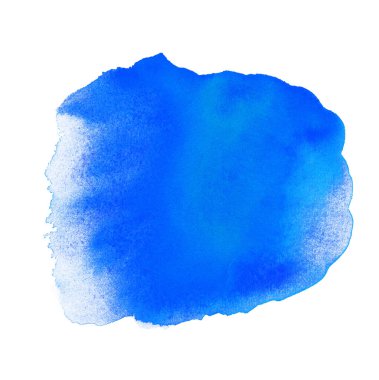 Mavi suluboya el yapımı.