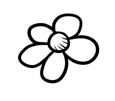 Bir çiçeğin dijital çizimi