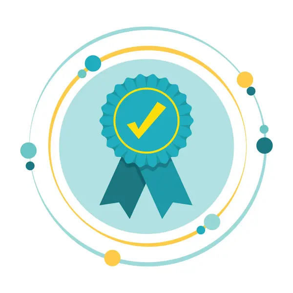 Madalya ödüllü vektör resimli grafik çıkartması