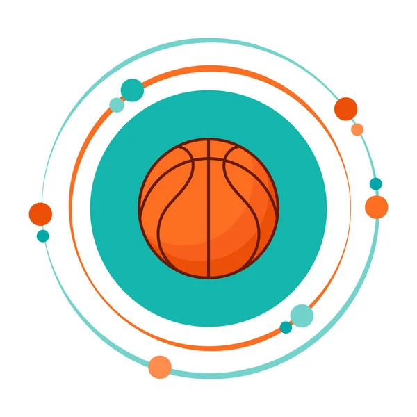 Basketbol sporu vektör illüstrasyon grafik simgesi