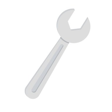 Bir ingiliz anahtarının izole edilmiş grafik simgesi