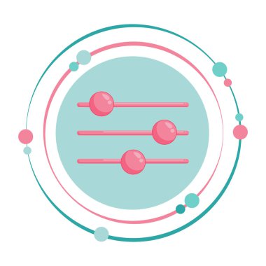 Ayarlar site bilgisi vektör illüstrasyon grafik simgesi