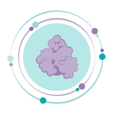 Protein bilim vektörü illüstrasyon grafik simgesi