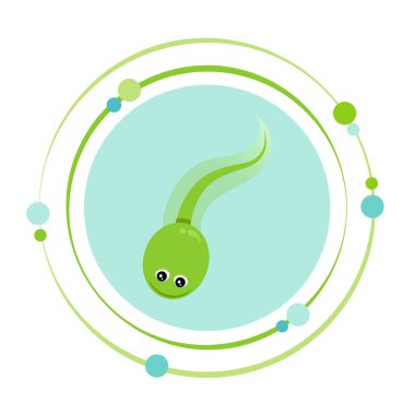 Kurbağa Sırığı Xenopus, kurbağa vektör illüstrasyon simgesini pençeledi