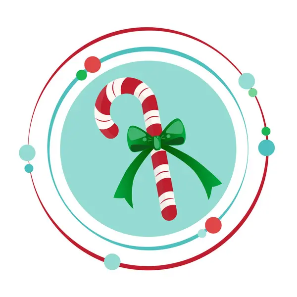 Şeker kamışı tatil vektör illüstrasyon grafik simgesi 