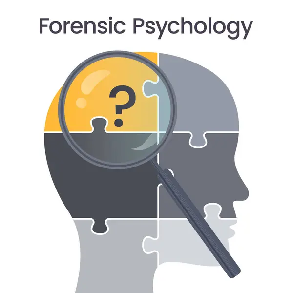 Adli Psikoloji vektör çizimi grafiği