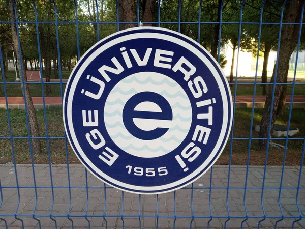 Logotipo Universidade Ege Izmir Turquia — Fotografia de Stock