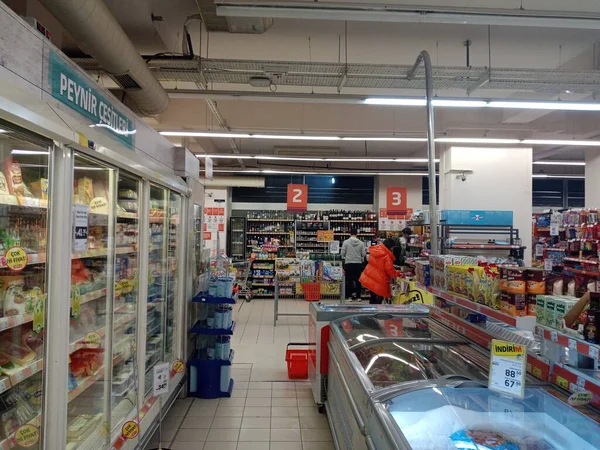Gente Está Compras Centro Comercial Una Tienda Mercado Izmir — Foto de Stock