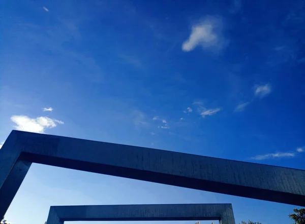 Decoración Del Parque Cielo Azul Impresionante Vista — Foto de Stock