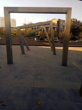 Parkta yaratıcı mimari tasarım.