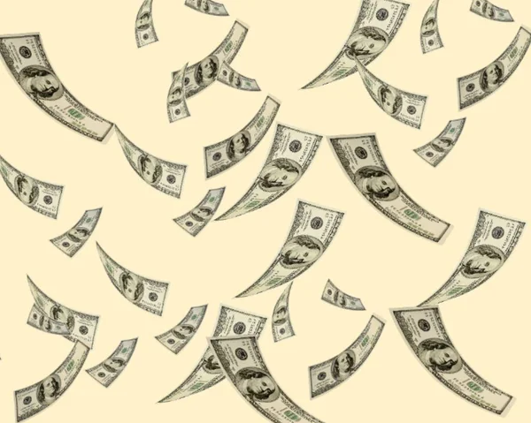Kağıt para. Bir sürü dolar. Müşteriler için çekici bir arkaplan.