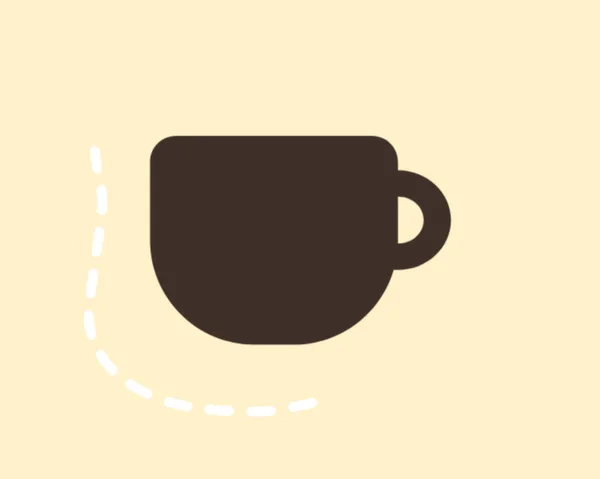 Πολύ Καλό Σχεδιασμό Καφέ Τσαγιού Μπορείτε Χρησιμοποιήσετε Για Την Ιστοσελίδα — Φωτογραφία Αρχείου