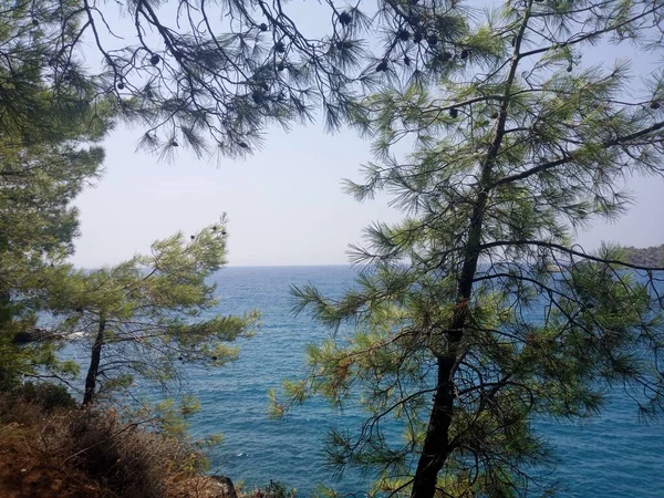 Hermosa Vista Mar Fethiye Turkey Hora Verano — Foto de Stock