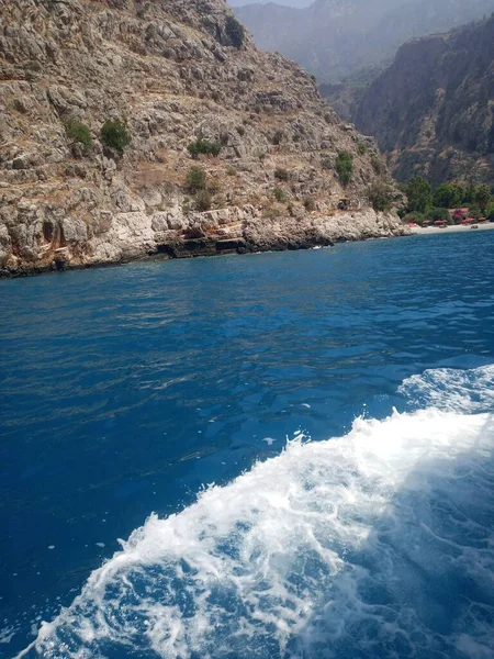 Rotsen Uitzicht Zee Fethiye Turkije Prachtige Natuur — Stockfoto
