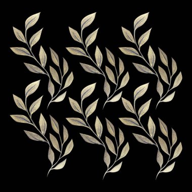 Yaprağın el çizimi suluboya resmi, resim sanatı.