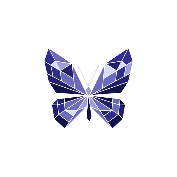 Patrón Sin Costura Arte Moderno Mariposa Geométrica Ilustración Vectores Línea — Vector de stock