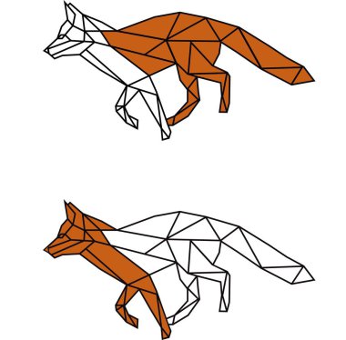 Vahşi tilki, geometrik sanat