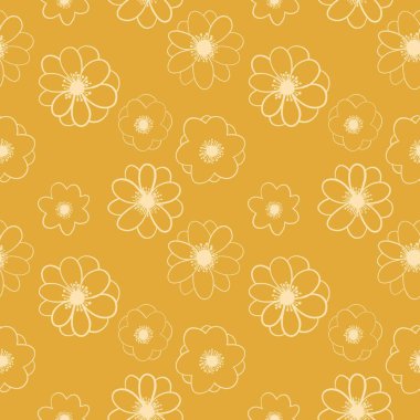 vektörsüz çiçek deseni.